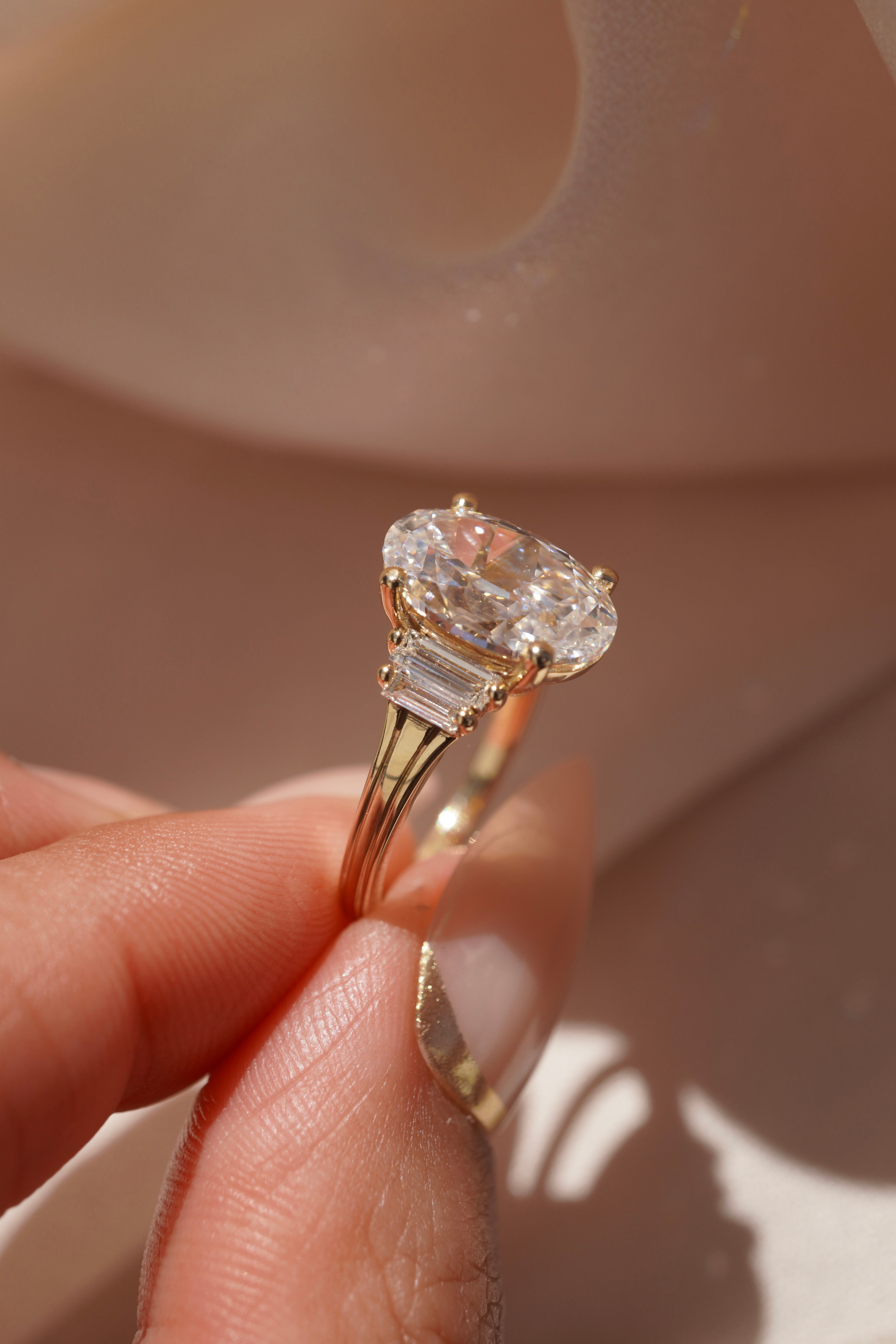 Celine Antique Oval Diamond Ring