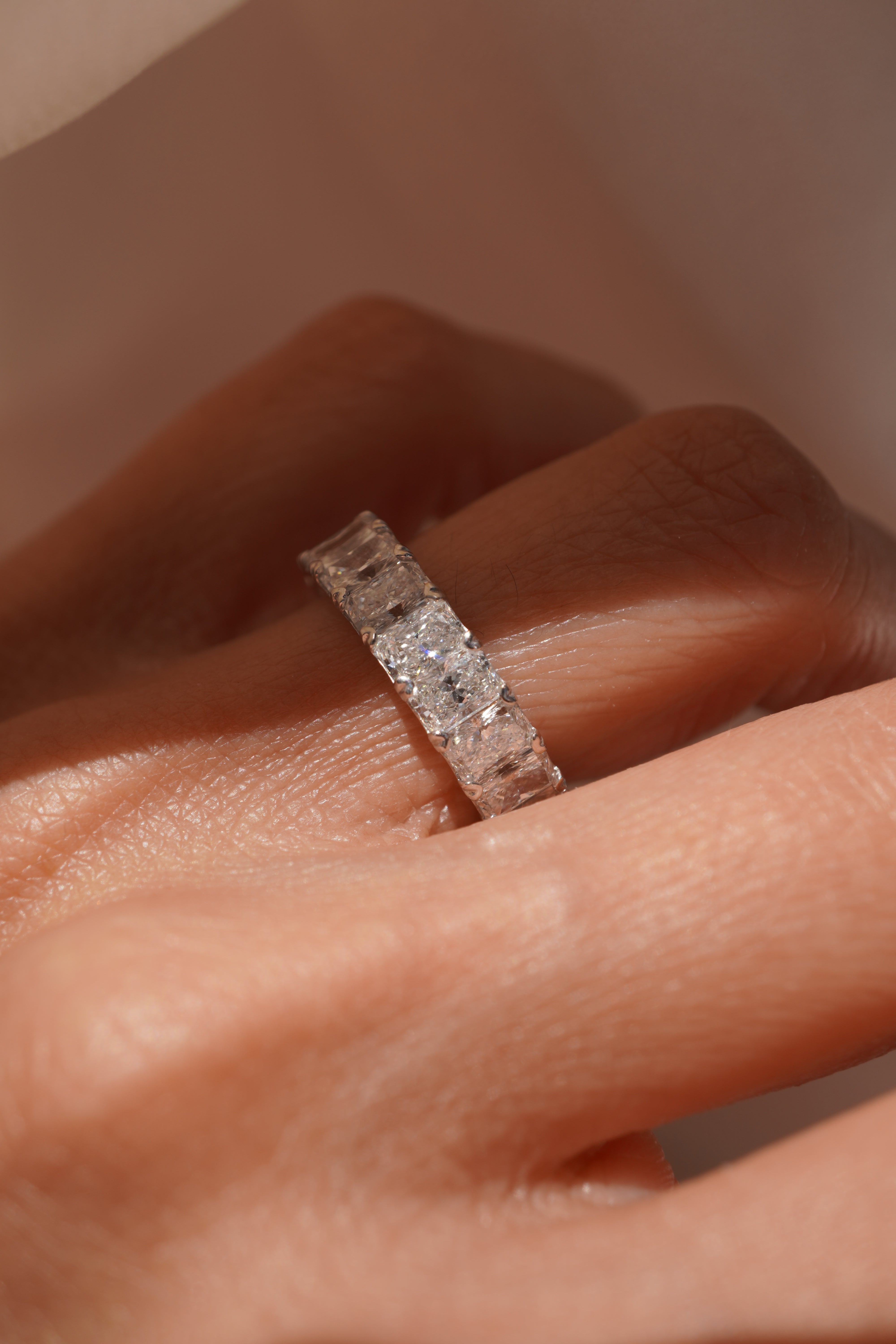 Vault Lab Grown Radiant Diamond Eternity Band