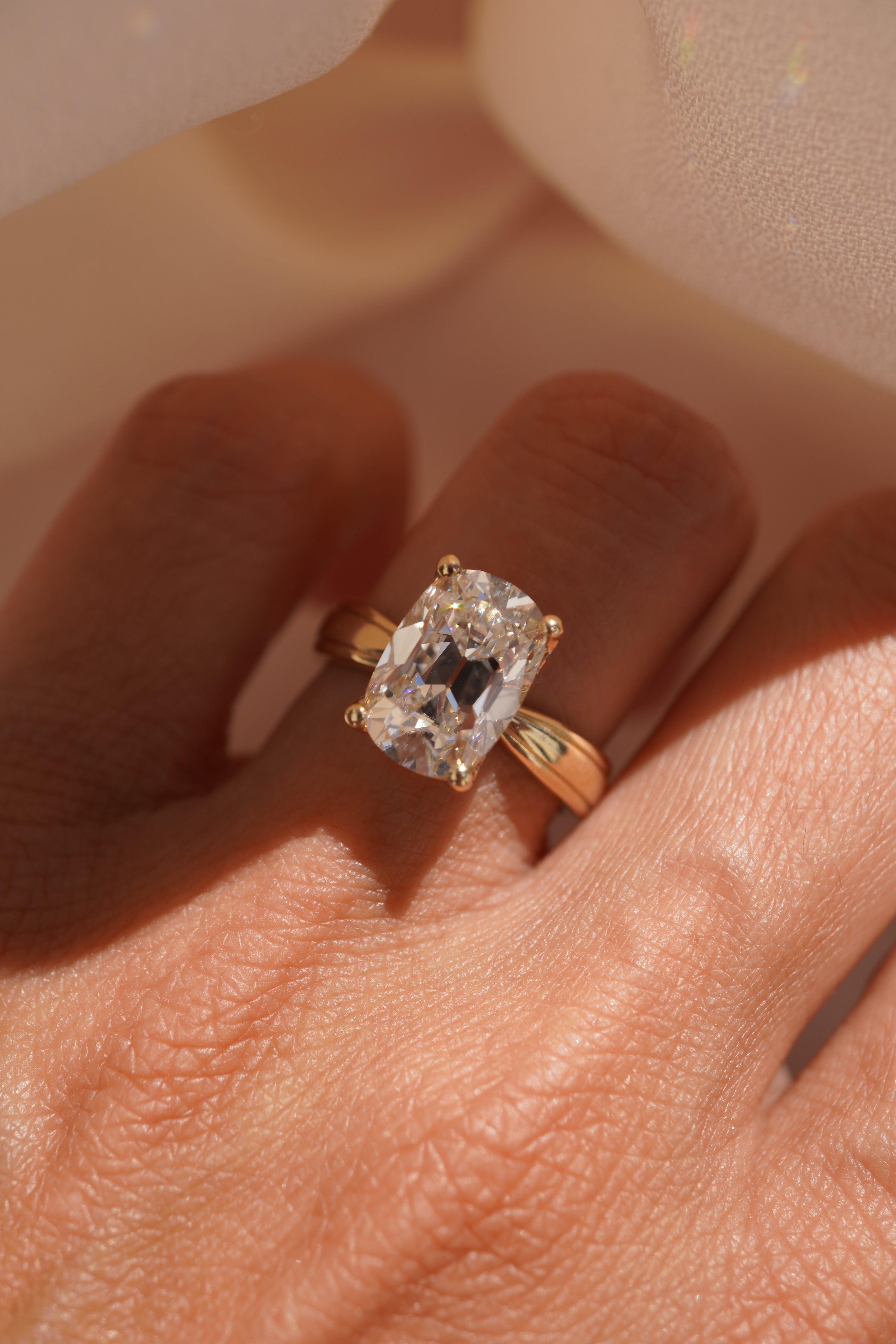 Margot Old Mine Cushion Ring
