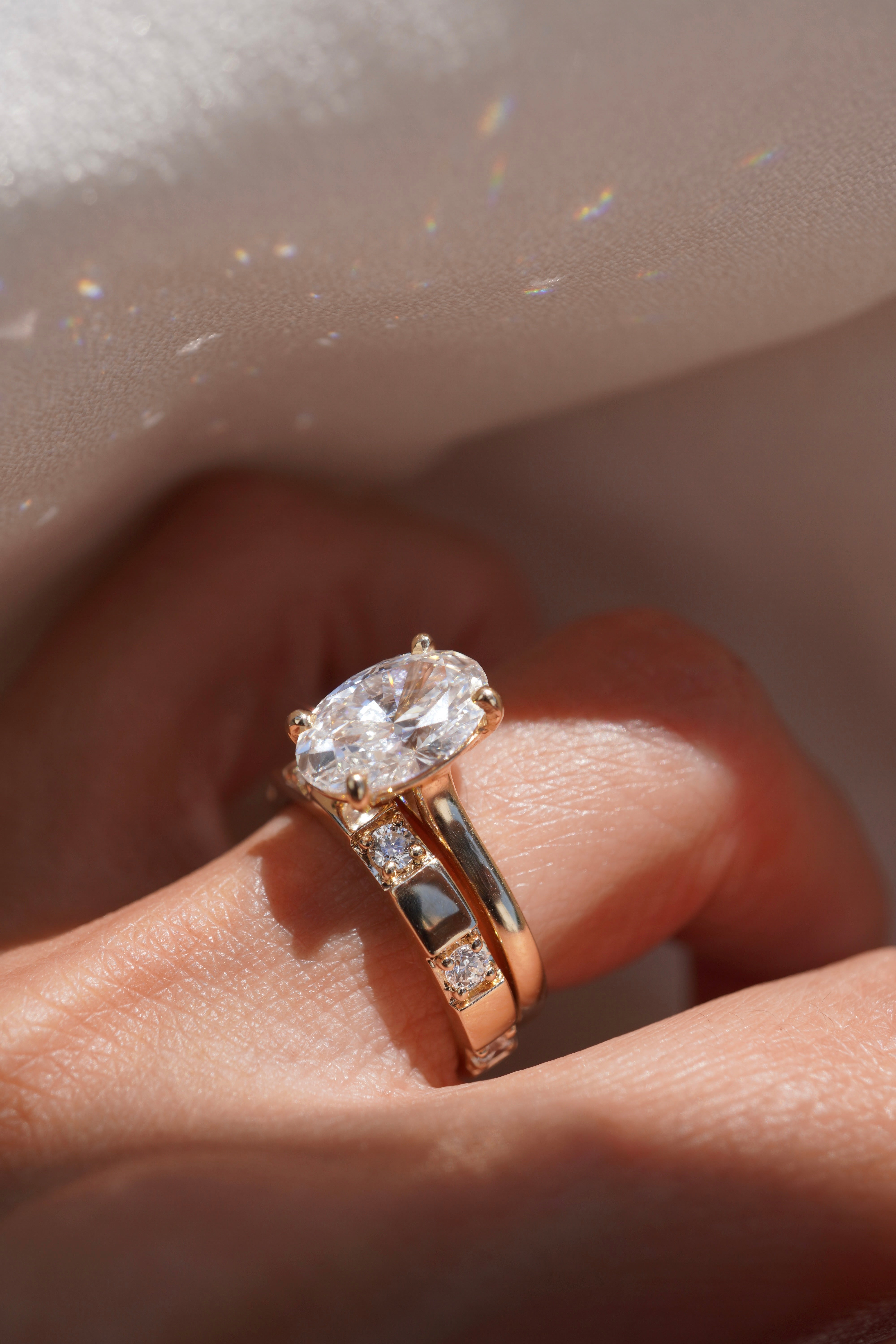 Inlay Diamond Band