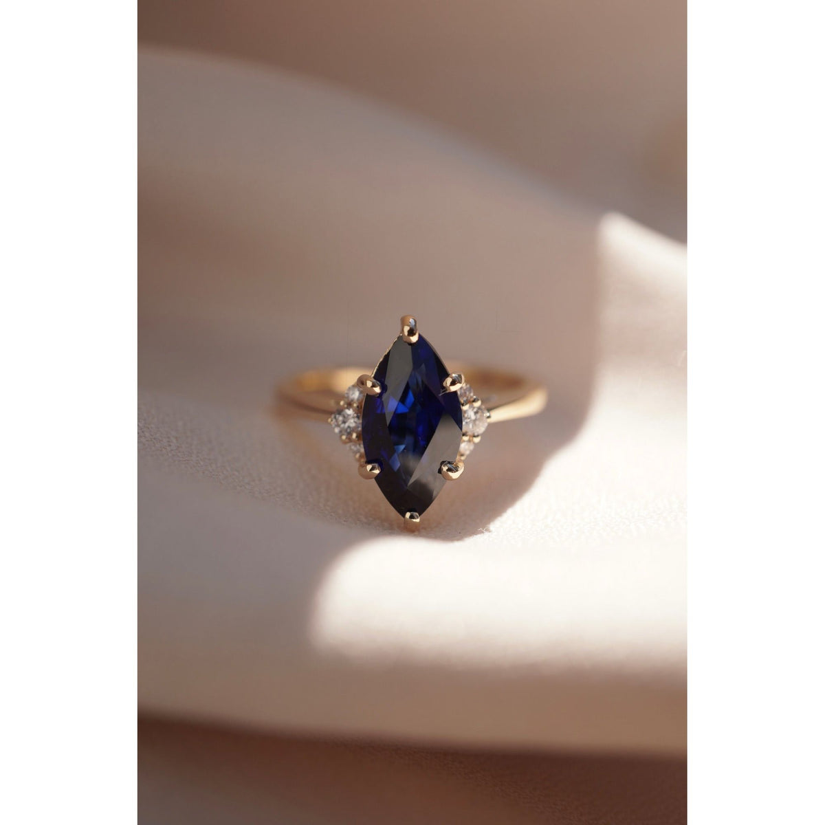 Custom Marquise Sapphire Ring