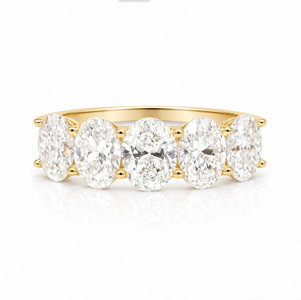 5 Oval Diamond Band