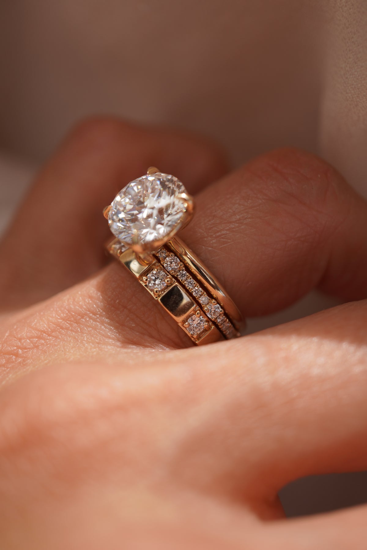 Inlay Diamond Band