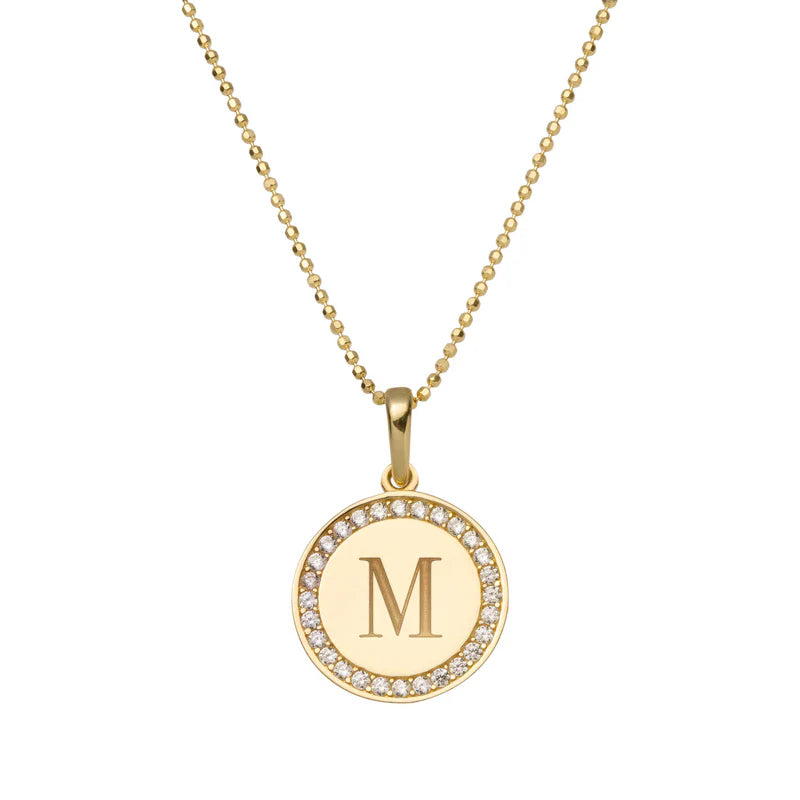 Diamond Disc Necklace