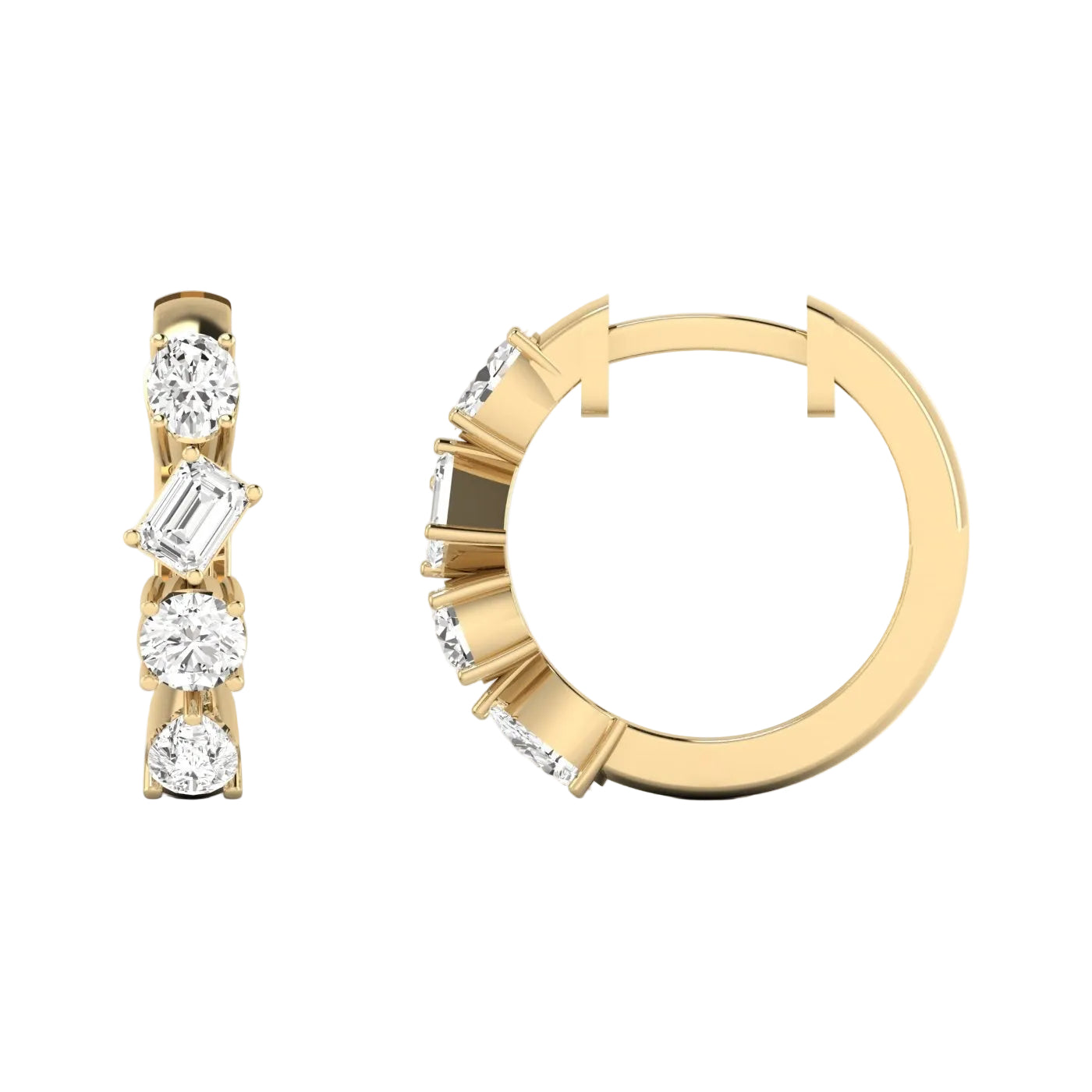 Confetti Diamond Huggies