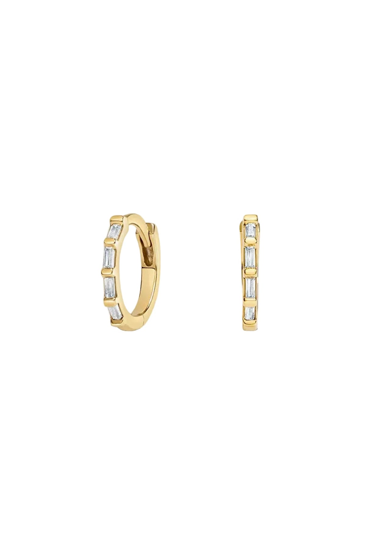 Baguette Huggie Hoops