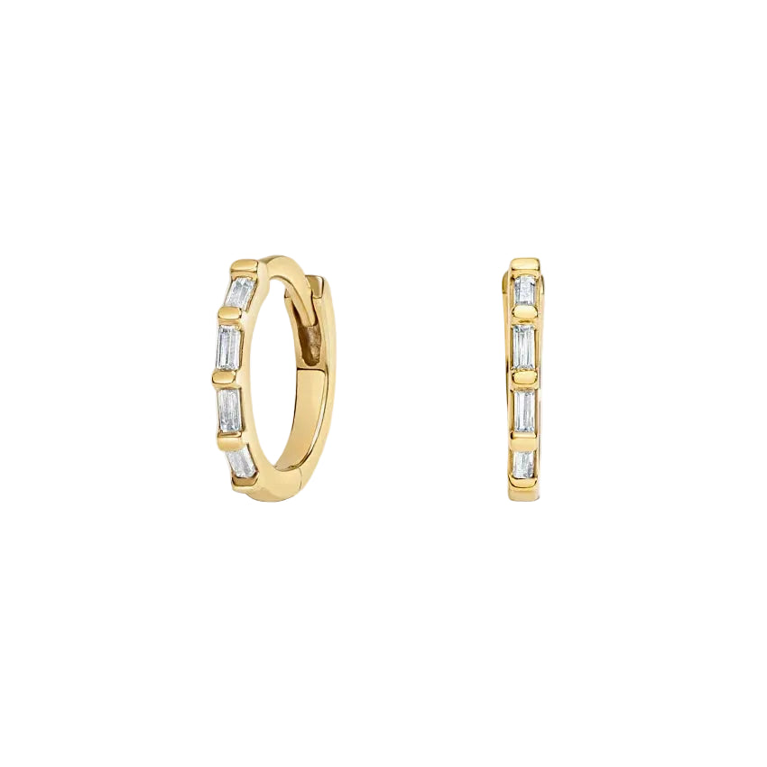 Baguette Huggie Hoops