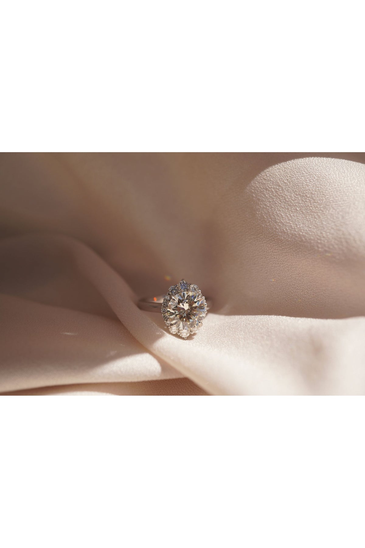 Snowflake Halo Diamond Ring