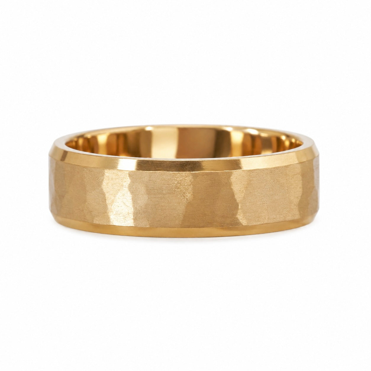 Hammered Beveled Band