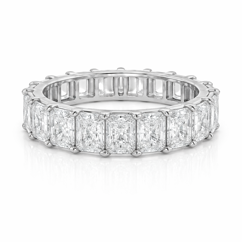Vault Lab Grown Radiant Diamond Eternity Band