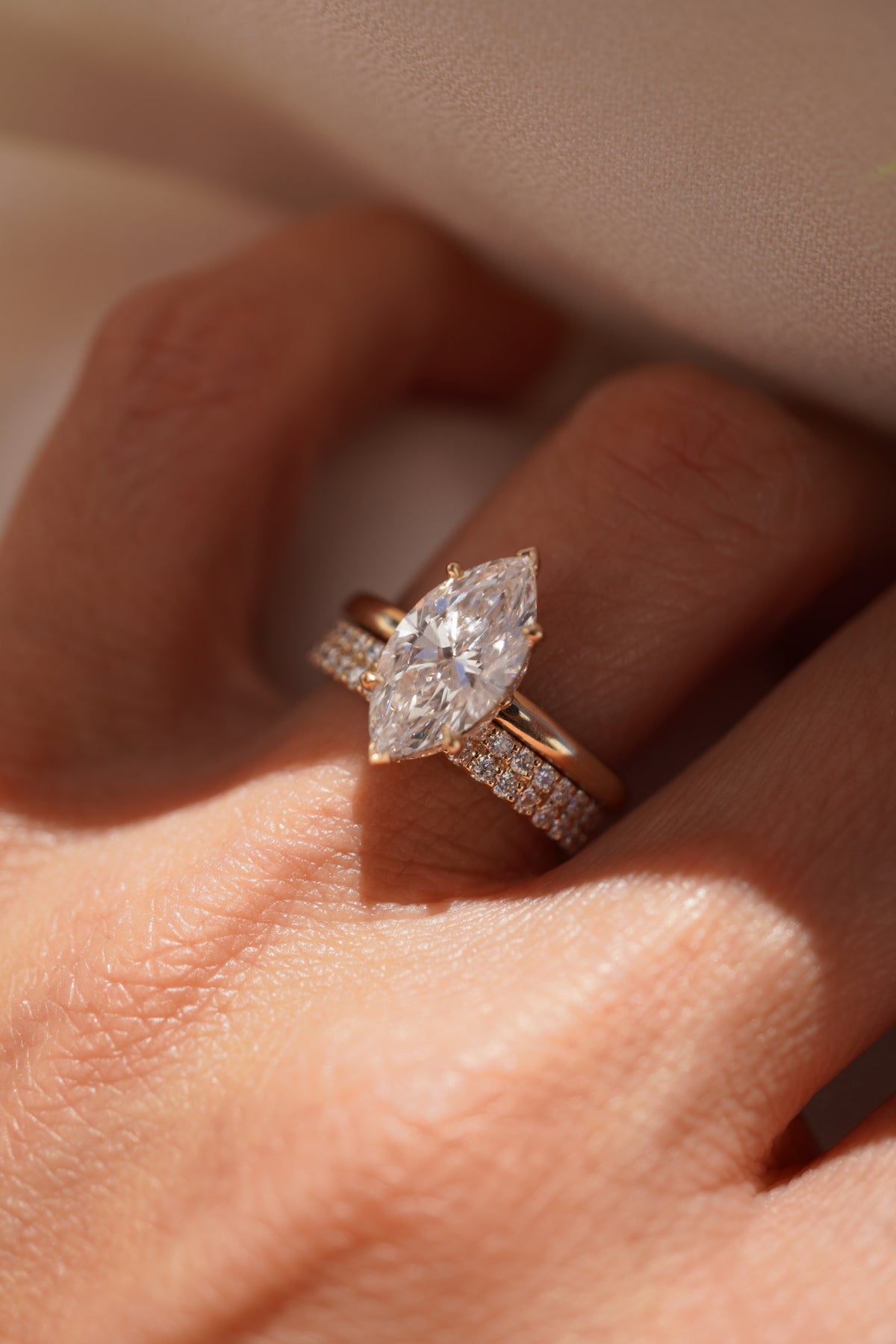 Double Row Diamond Band