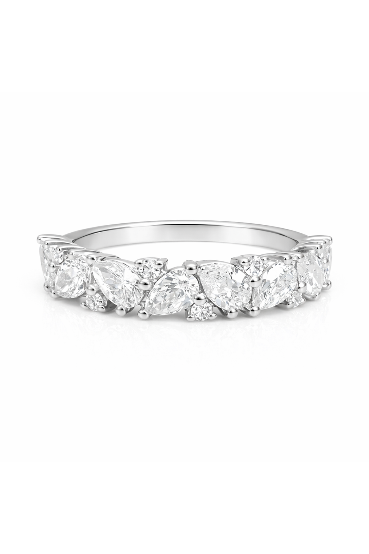 Lab Grown Pear Luxe Band