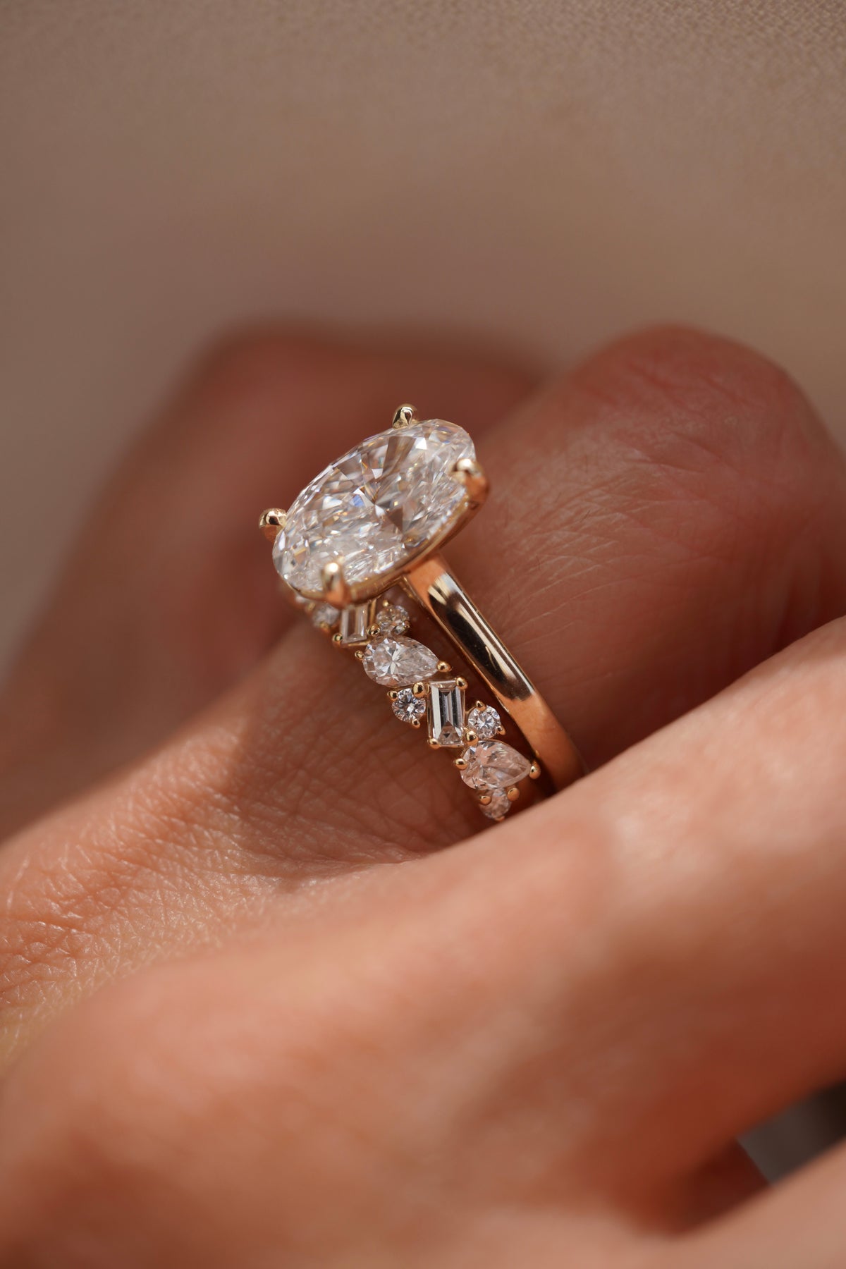 Lab Grown Mixed Pear Diamond Band