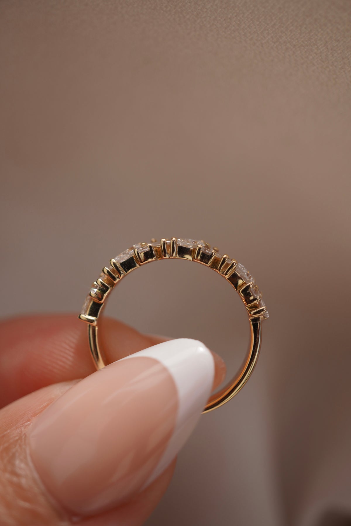 Lab Grown Mixed Pear Diamond Band