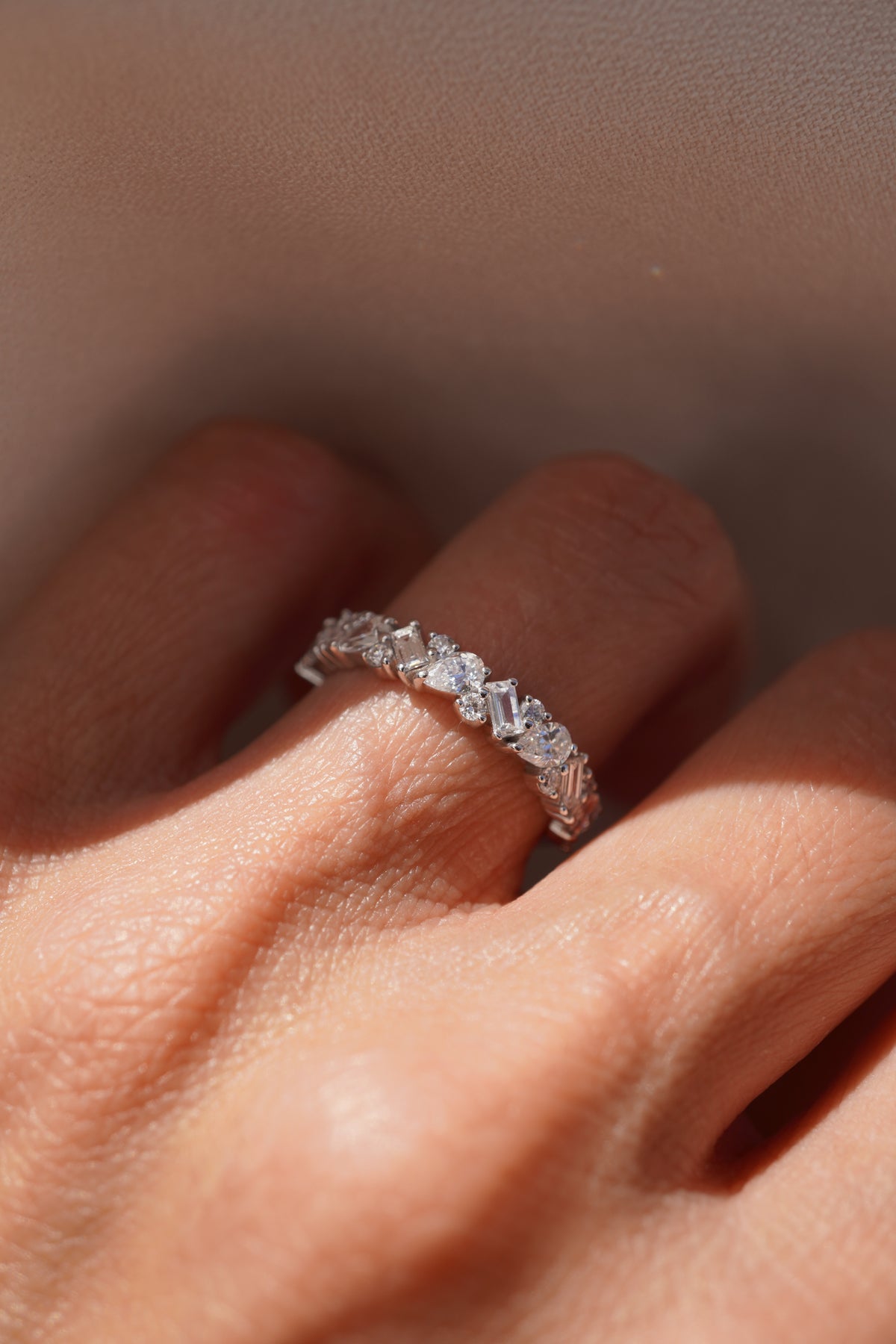 Lab Grown Mixed Pear Diamond Band