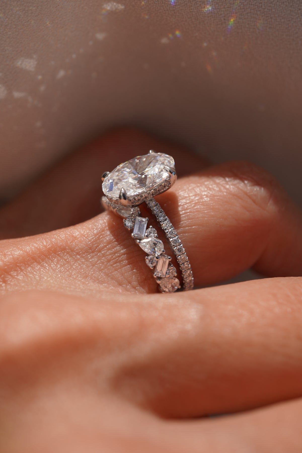 Lab Grown Mixed Pear Diamond Band