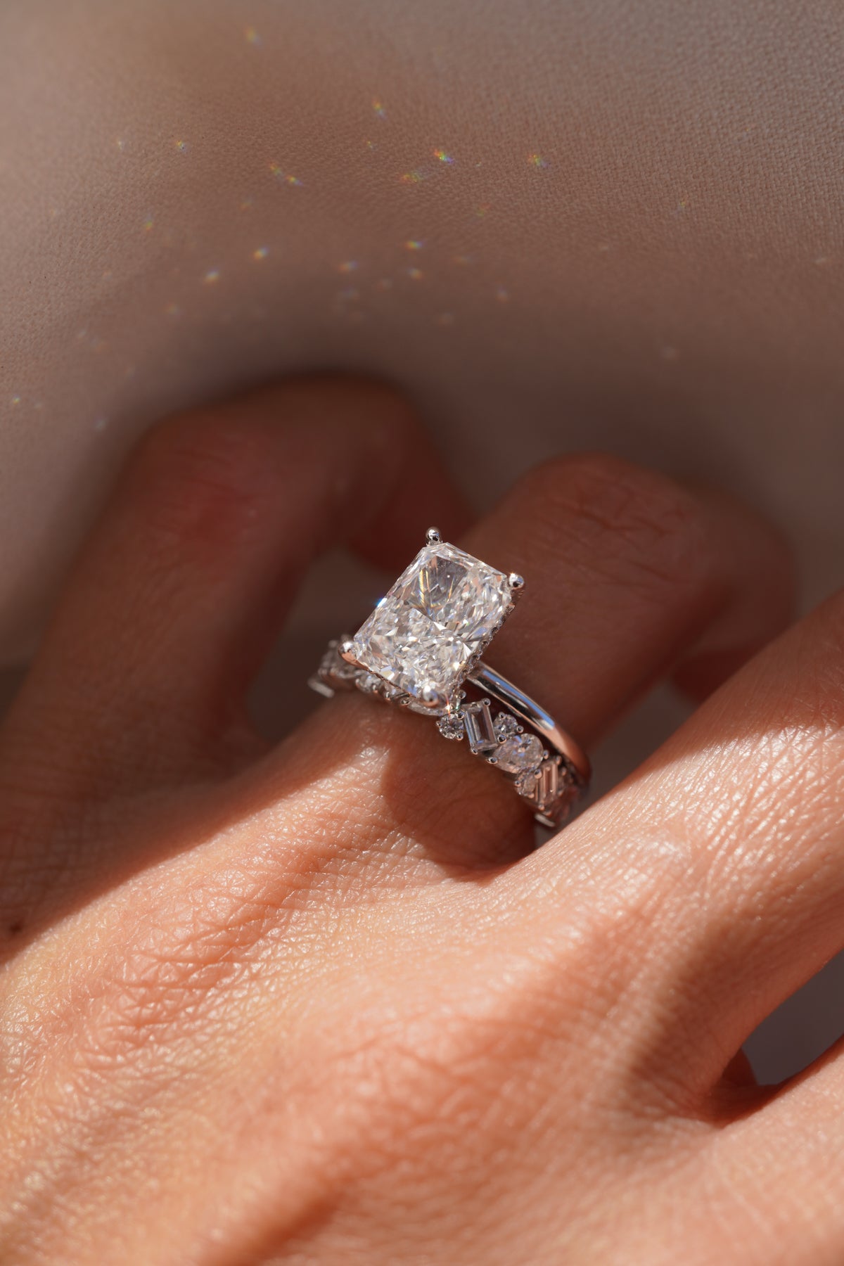 Lab Grown Mixed Pear Diamond Band